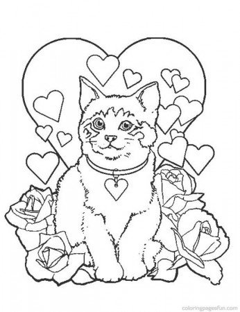 Free Kitten And Puppy Coloring Pages To Print, Download Free Kitten And Puppy  Coloring Pages To Print png images, Free ClipArts on Clipart Library