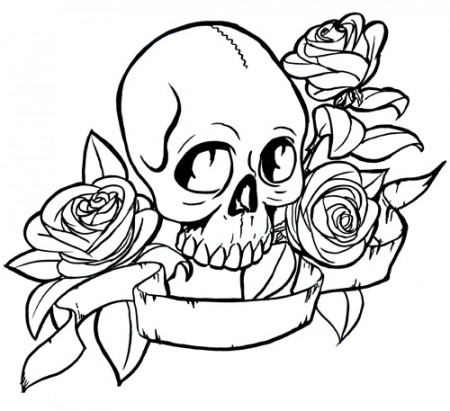 Skull Coloring Pages | 360ColoringPages