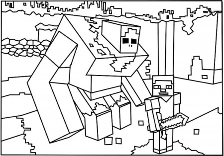 Free Minecraft coloring pages to print - Minecraft Kids Coloring Pages