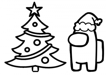 Among Us Christmas Tree coloring page | Бесплатные раскраски, Абстрактные  раскраски, Детские раскраски