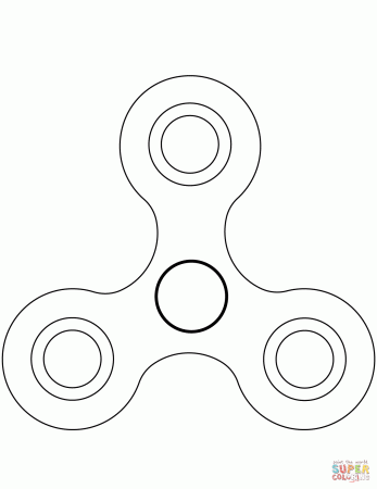 Fidget Spinner coloring page | Free Printable Coloring Pages
