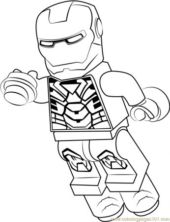 Lego Iron Man Coloring Page for Kids - Free Lego Printable Coloring Pages  Online for Kids - ColoringPages101.com | Coloring Pages for Kids