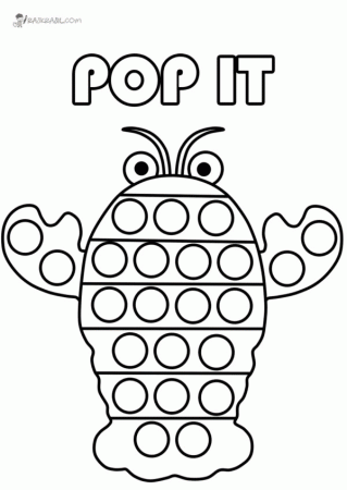Pop It Coloring Pages - Coloring Pages For Kids And Adults