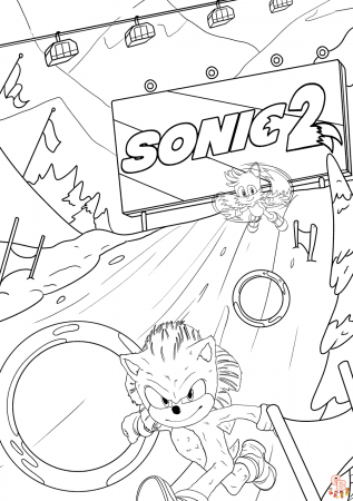 Sonic the Hedgehog 2 Movie Coloring Pages