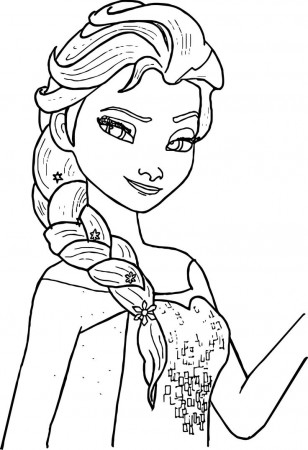 Elsa Coloring Page 08 WeColoringPage - Wecoloringpage.com | Disney coloring  pages, Princess coloring pages, Frozen coloring pages