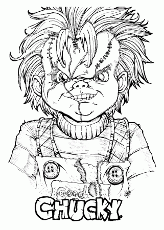 Chucky Free Coloring Pages - Chucky Coloring Pages - Coloring Pages For  Kids And Adults