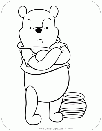 Winnie the Pooh Honey Coloring Pages | Disneyclips.com