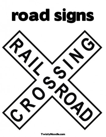 6 Best Images of Road Signs Printable Coloring Pages - Road Sign ...