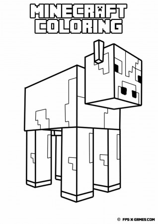 Print Minecraft - Coloring Pages for Kids and for Adults