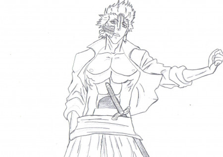 Bleach Grimmjow Coloring Pages Sketch Coloring Page