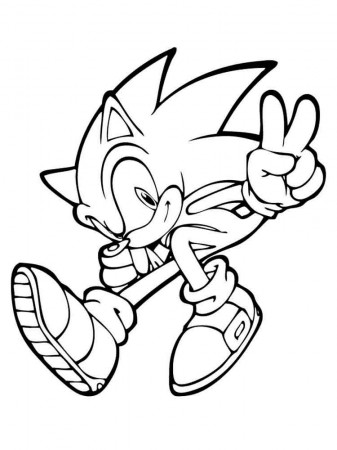 Sonic Colouring Pages To Print - Coloring