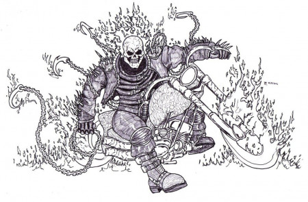 Ghost Rider Coloring Pages (16 Pictures) - Colorine.net | 19531