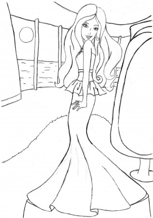 Coloring Pages For Barbie - Coloring Page
