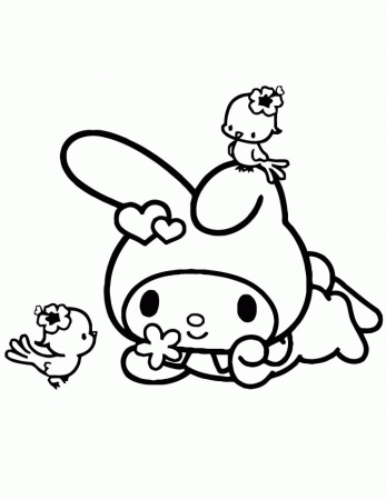 my melody coloring pages printable - Google Search | Pins for ...