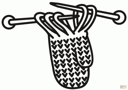 Knitting coloring page | Free Printable Coloring Pages