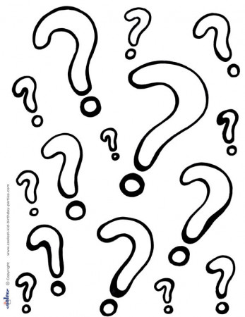 Printable Question Marks Coloring Page - Coolest Free Printables