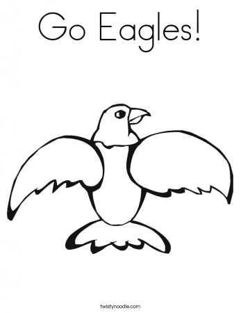 E is for Eagle Coloring Page - Twisty Noodle