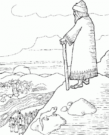 coloring pages for moses and the promised land | coloring Pages ...