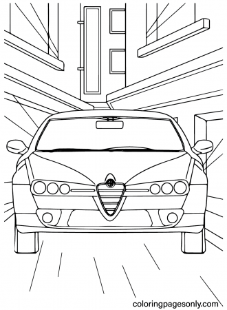 Alfa Romeo Brera Coloring Page - Free ...