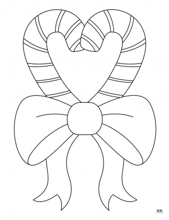 Candy Cane Coloring Pages & Templates ...