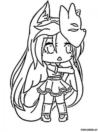 Chibi coloring pages ...