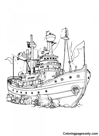 Ship Coloring Pages Printable for Free Download