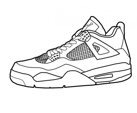 Basketball Shoes Coloring Page coloring page & book for kids.