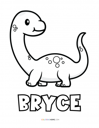 Bryce dinosaur coloring page