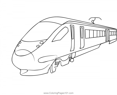 Bullet Train Coloring Page for Kids - Free Trains Printable Coloring Pages  Online for Kids - ColoringPages101.com | Coloring Pages for Kids