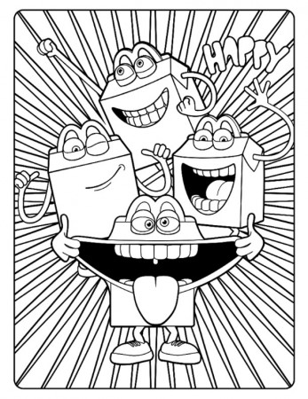 McDonalds Happy Meal Coloring and Activities Sheet 02 – Kids Time
