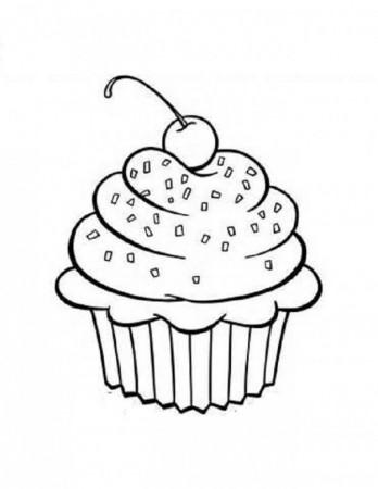 Free Printable Cupcakes Coloring Pages - Toyolaenergy.com