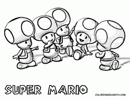 Nintendo Character Coloring Pages | printable coloring for kids ...