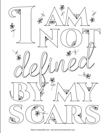 27 Free Inspirational Coloring Pages for Adults - Happier Human