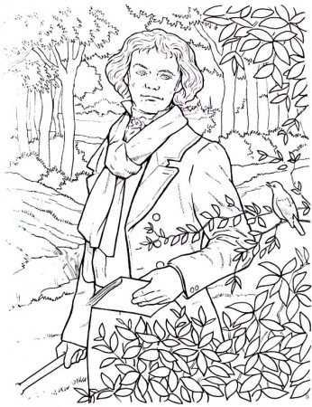 Beethoven The Great Composers Coloring Pages : Best Place to Color