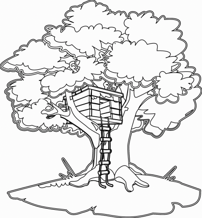 Treehouse Coloring Pages - Best ...bestcoloringpagesforkids.com
