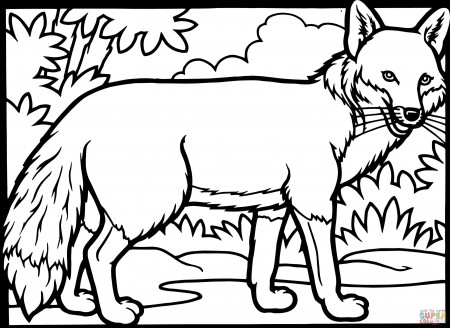 Free Fox Coloring Page, Download Free Clip Art, Free Clip Art on ...