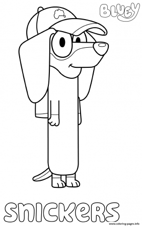 Dachshund Snickers Coloring Pages Printable