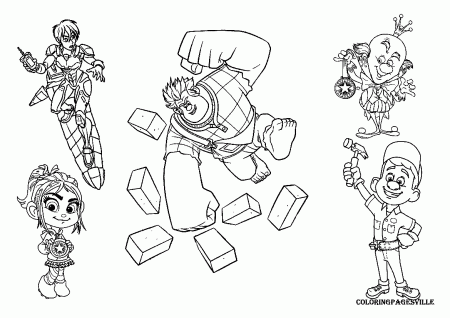 Wreck-It Ralph Coloring Pages