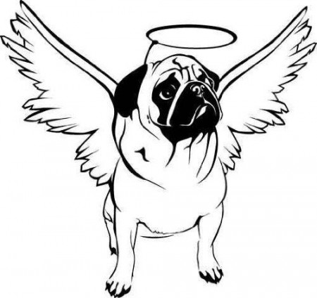 baby pug Colouring Pages (page 2) | Pug tattoo, Puppy coloring pages, Pug  art