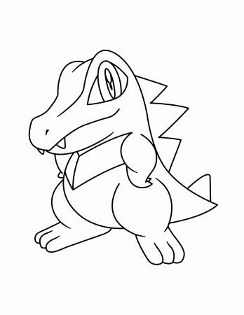 Totodile coloring page - Free Coloring Library
