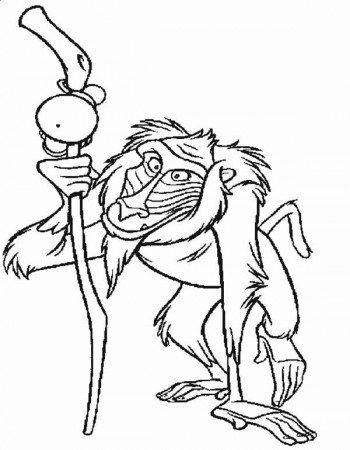 rafiki coloring pages | Horse coloring pages, Lion king art, Cartoon coloring  pages