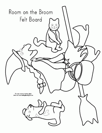 Room on the broom coloring pages