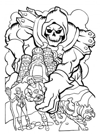 Skeletor from He-Man Coloring Page - Free Printable Coloring Pages for Kids