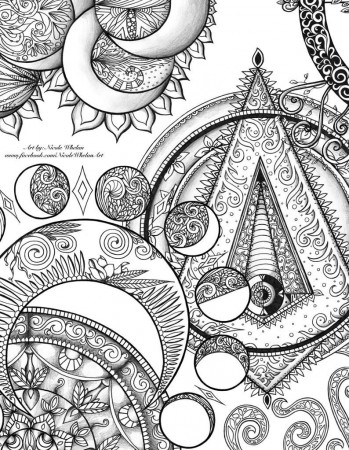 Mystic Coloring Book Original Art Moon Phases Crescents & | Etsy | Witch coloring  pages, Detailed coloring pages, Coloring books