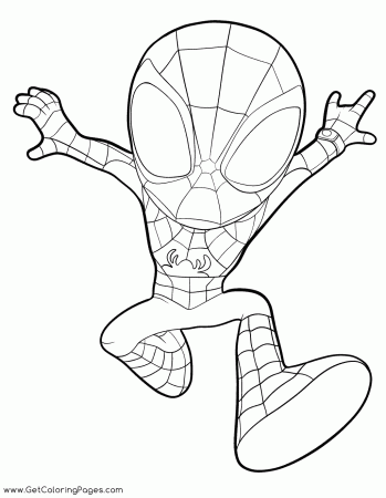 Spidey Cartoon Spider-Man Coloring ...