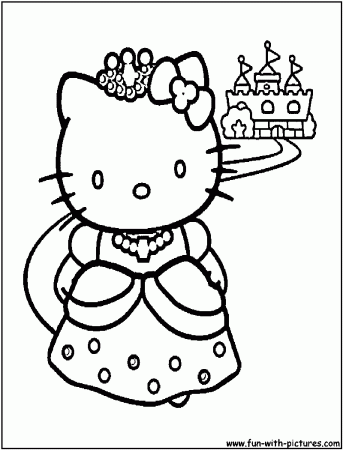 Drawing Hello Kitty #36794 (Cartoons) – Printable coloring pages