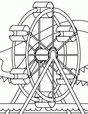 london eye coloring page - Clip Art Library