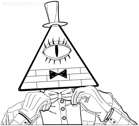 Bill Cipher Coloring Pages | WONDER DAY — Coloring pages for children and  adults