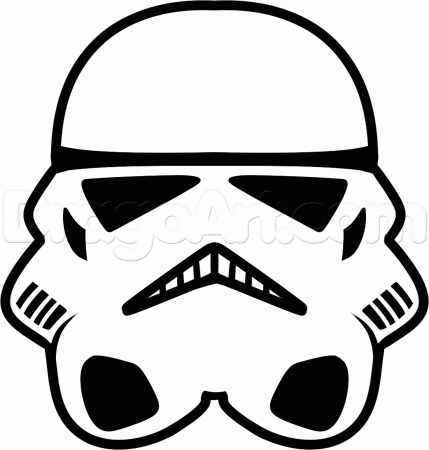 stormtrooper helmet drawing easy - Clip Art Library