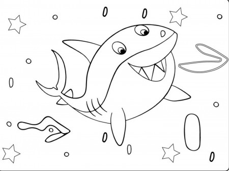 Fun Shark Coloring Pages for Children - Etsy